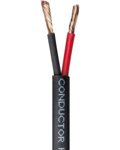 Monoprice 113716 Nimbus Series 14 Gauge AWG 2 Conductor CMP-Rated Speaker Wire / Cable - 100ft UL Plenum Rated, 100% Pure Bare Copper With Color Coded Conductors