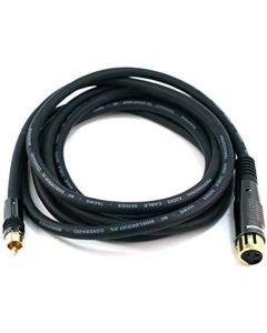 Monoprice 104786 10-Feet Premier Series XLR Female to RCA Male 16AWG Cable (2 Pack)