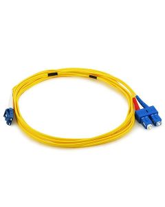 Monoprice Fiber Optic Cable, LC/SC, Single Mode, Duplex - 3 meter (9/125 Type) - Yellow