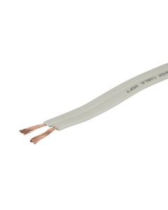 Monoprice Planate Series 16 Gauge AWG Pure Copper Flat Speaker Wire/Cable - 250ft CL2 in Wall Rated, Jacketed in PVC Material for Home Theater, Car Audio and More