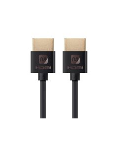 Monoprice HDMI High Speed Cable - 4 Feet - Black, 4K@60Hz, HDR, 10.2 Gbps, 36AWG, YUV 4:2:0 - Ultra Slim Series