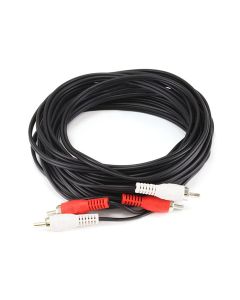 Monoprice 6ft 2 RCA Plug/2 RCA Plug M/M Cable - Black