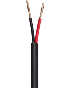 Monoprice - 113730 Nimbus Series 18 Gauge AWG 2 Conductor CMP-Rated Speaker Wire/Cable - 100ft UL Plenum Rated, 100% Pure Bare Copper with Color Coded Conductors Black