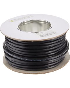Monoprice - 113726 Nimbus Series 16 Gauge AWG 4 Conductor CMP-Rated Speaker Wire/Cable - 100ft UL Plenum Rated, 100% Pure Bare Copper with Color Coded Conductors Black